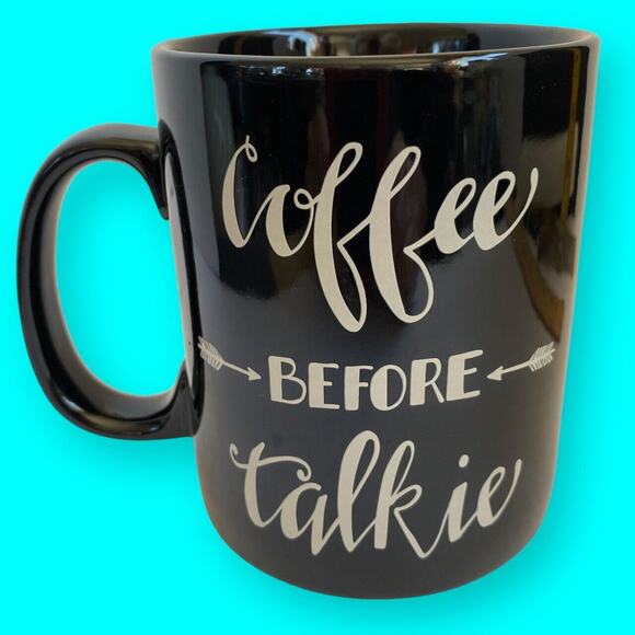 Large Designer Mug Cup “Coffee Before Talkie,” signed Primitives by Kathy. - Picture 2 of 7